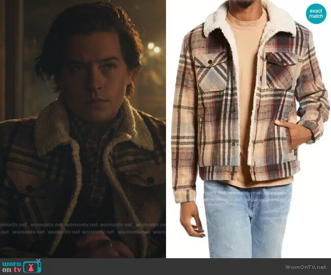 Scotch and Soda Teddy Trucker Jacket worn by Jughead Jones (Cole Sprouse) on Riverdale