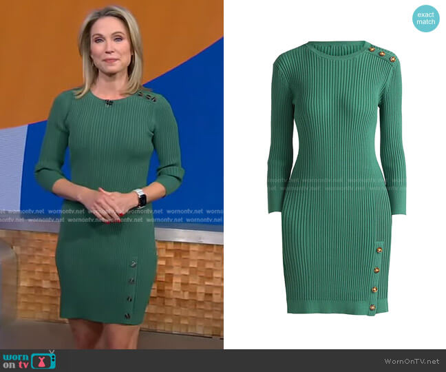 Shoshanna Maya Dress worn by Amy Robach on Good Morning America