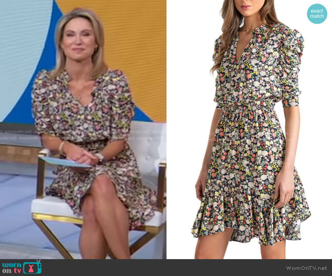 Shoshanna Rena Dress worn by Amy Robach on Good Morning America