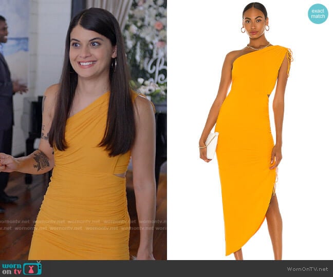 Significant Other Cindy Dress worn by Samantha Fink (Sofia Black-D'Elia) on Single Drunk Female