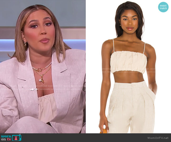 Song of Style James Crop Top worn by Adrienne Houghton on The Real