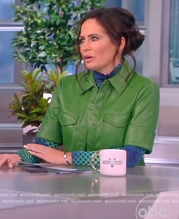 Stephanie Grisham’s geometric ombre top on The View