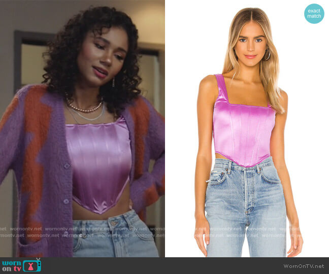 Superdown Catey Corset Top worn by Layla Keating (Greta Onieogou) on All American