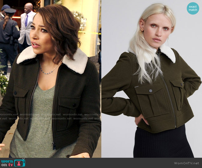 Superdry Selena Cropped Wool Jacket worn by Nora West-Allen (Jessica Parker Kennedy) on The Flash