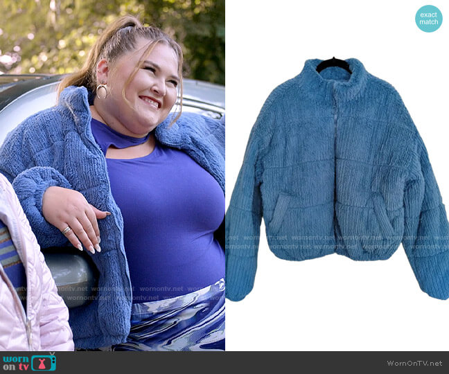 Wild Fable Cord Puffer Jacket worn by Felicia O'Brien (Lily Mae Harrington) on Single Drunk Female