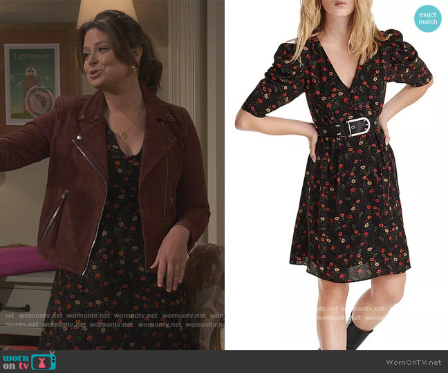 The Kooples Floral Print Midi Dress worn by Jen (Katie Lowes) on How We Roll