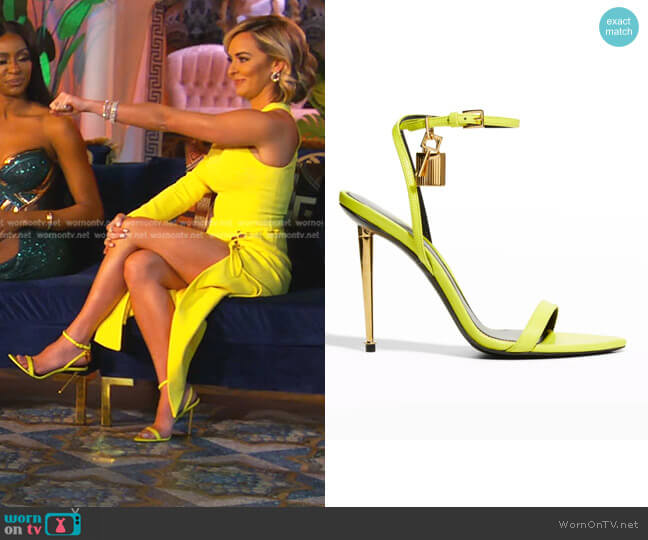 Tom Ford Lock Stiletto Sandals worn by Nicole Martin (Nicole Martin) on The Real Housewives of Miami