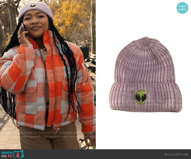 Embroidered Beanie from Urban Outfitters worn by Delilah (Laya DeLeon Hayes) on The Equalizer