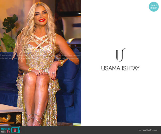 Usama Ishtay Custom dress worn by Alexia Echevarria (Alexia Echevarria) on The Real Housewives of Miami