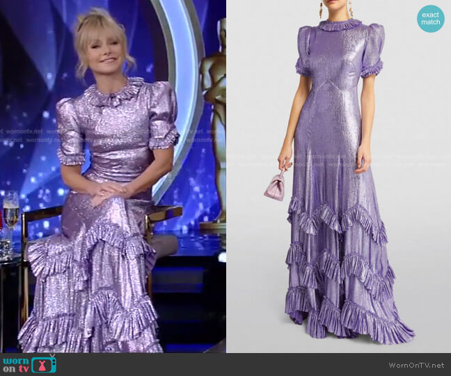 The Vampire's Wife The Sky Rocket Maxi Dress worn by Kelly Ripa on Live with Kelly and Mark