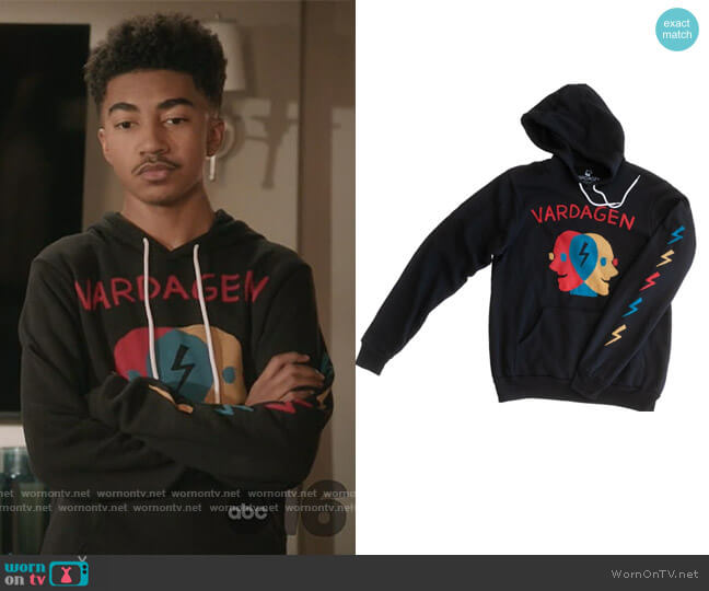VDGN Brainstorm Hoodie worn by Jack Johnson (Miles Brown) on Black-ish