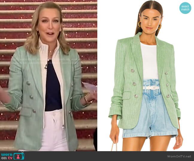 Veronica Beard Beacon Dickey Jacket worn by Lara Spencer on Good Morning America