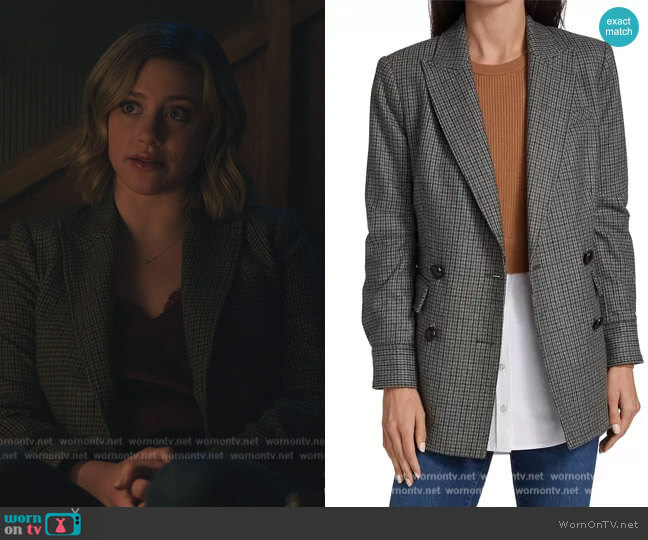 Veronica Beard Pyle Dickey Jacket worn by Betty Cooper (Lili Reinhart) on Riverdale