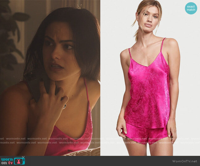 Victoria Secret Jacquard Floral Cami worn by Veronica Lodge (Camila Mendes) on Riverdale