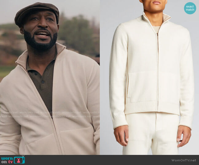 Vince Wool-Cashmere Jacket worn by Philip Banks (Adrian Holmes) on Bel-Air
