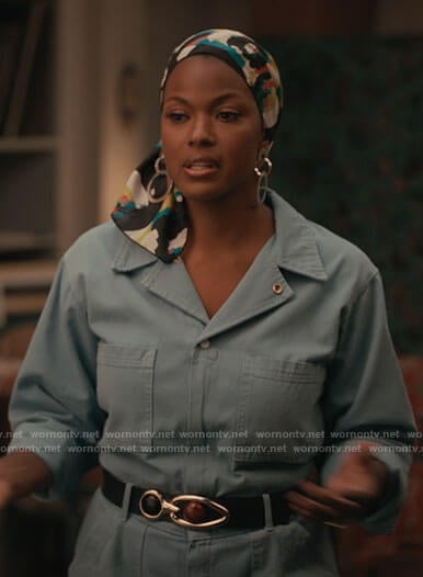 Viv’s blue jumpsuit on Bel-Air