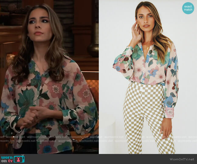 Vrg Grl Fashion Mood Button Front Shirt worn by Molly Lansing-Davis (Haley Pullos) on General Hospital