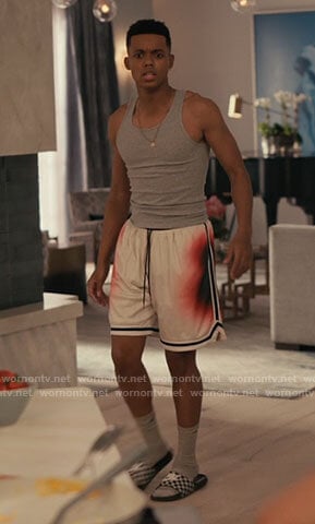 Will’s white and red shorts on Bel-Air