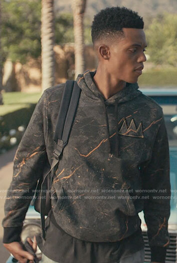 Will’s crown hoodie and aqua sneakers on Bel-Air