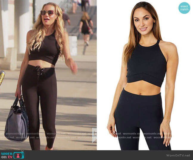 Year of Ours Brigitte Halter Top worn by Jackie Goldschneider on The Real Housewives of New Jersey