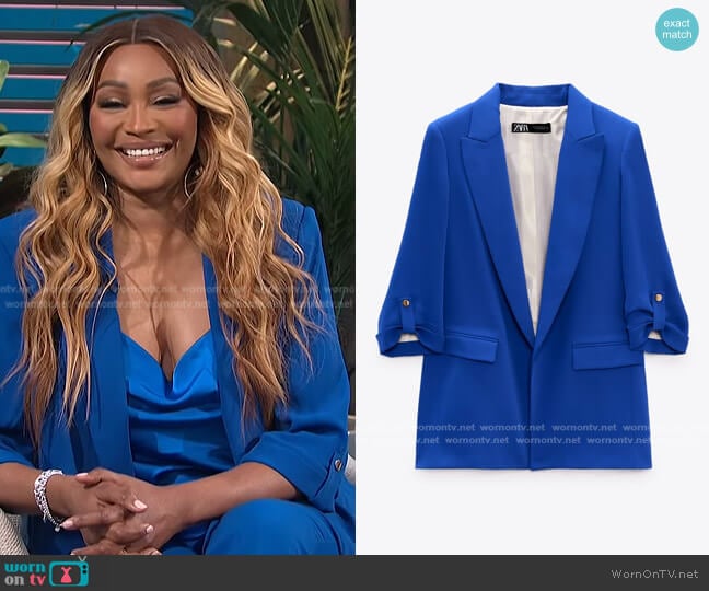 Zara Blazer with Rolled-Up Sleeves