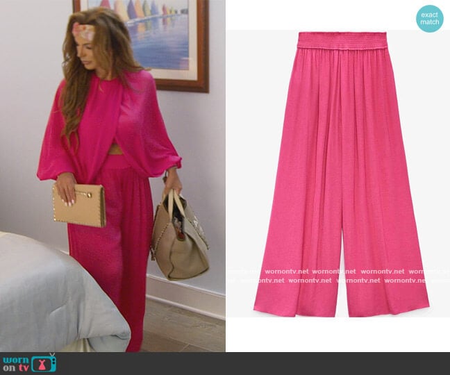 Zara Palazzo Pants worn by Teresa Giudice on The Real Housewives of New Jersey