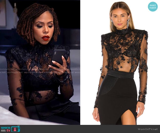 Zhivago Mulwala Blouse worn by Andrea Barnes (Kj Smith) on Tyler Perrys Sistas