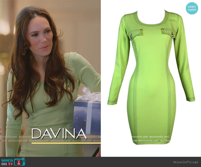 Versace 1992 Vintage Dress worn by Davina Potratz on Selling Sunset