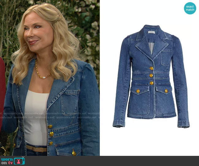A.L.C. Amelia Denim Jacket worn by Brooke Logan (Katherine Kelly Lang) on The Bold and the Beautiful