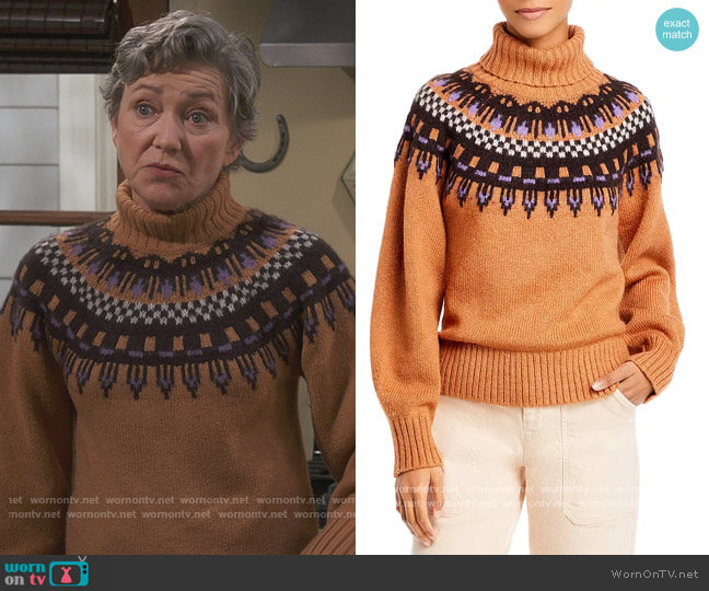 A.L.C. Oakley Fair Isle Sweater worn by Helen (Julie White) on How We Roll