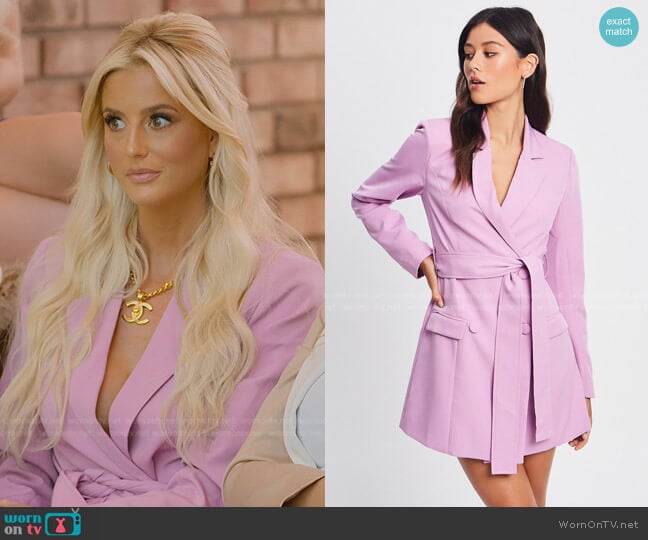 BWLDR The Frank Dress worn by Emma Hernan on Selling Sunset