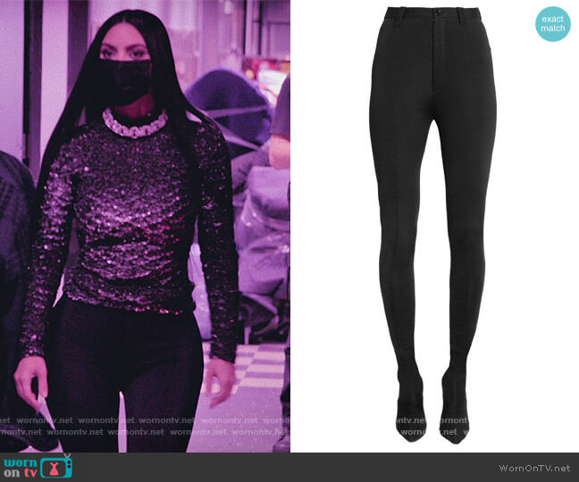 Balenciaga Falkon Pantalegging worn by Kim Kardashian (Kim Kardashian) on The Kardashians