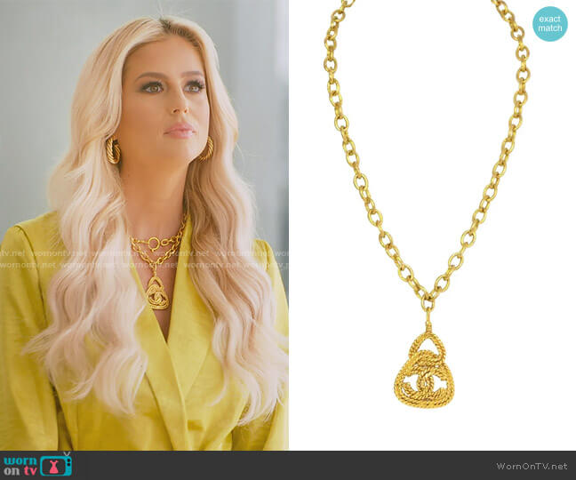 Chanel 1991 Braided Necklace worn by Emma Hernan on Selling Sunset