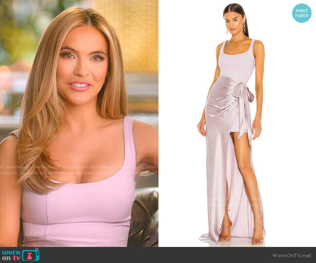 Cinq a Sept Marian Gown worn by Chrishell Stause on Selling Sunset