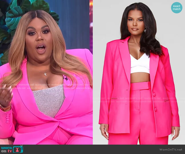 Fashion to Figure Courtney Single Breasted Blazer worn by Nina Parker on E! News