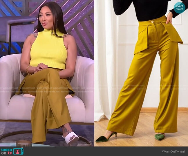 Dalb The Nova Pants worn by Jeannie Mai on The Real