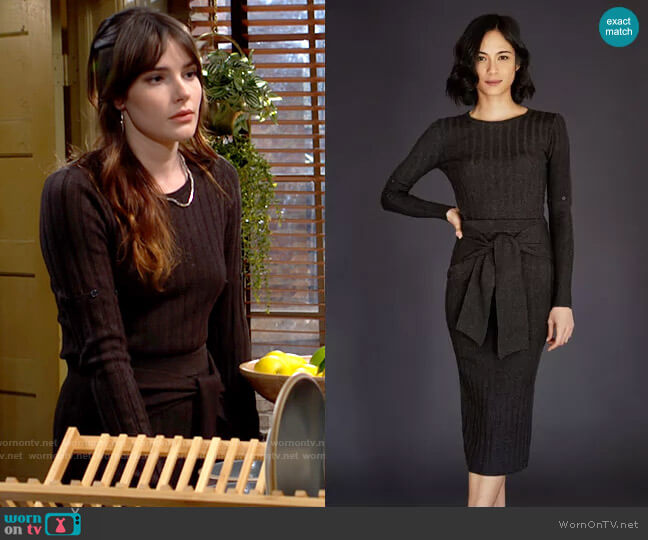 Ecru Rib Crew With Removable Sleeves worn by Tessa Porter (Cait Fairbanks) on The Young and the Restless