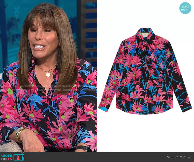 Gucci X Ken Scott Floral-Print Silk Shirt
