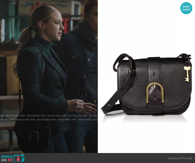 Fossil Wiley Leather Saddle Bag worn by Betty Cooper (Lili Reinhart) on Riverdale