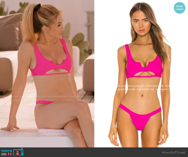 Frankies Bikinis Cole Top worn by Chrishell Stause on Selling Sunset