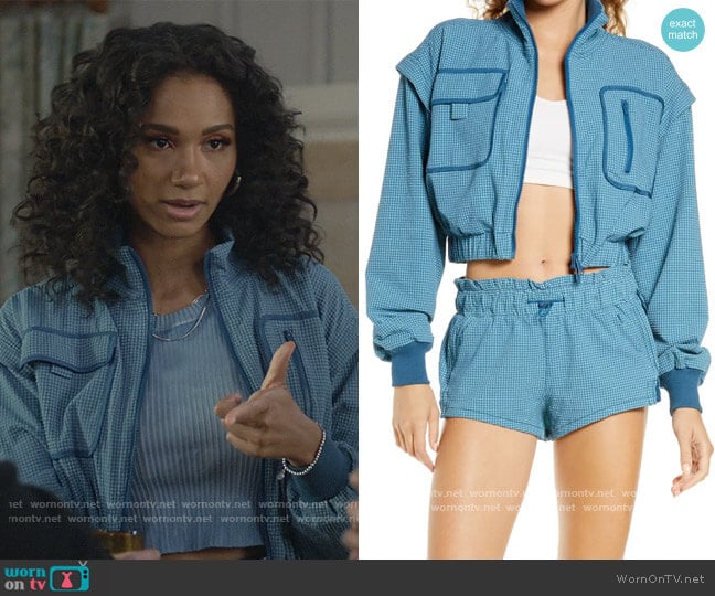 Free People Forty Love Jacket worn by Layla Keating (Greta Onieogou) on All American