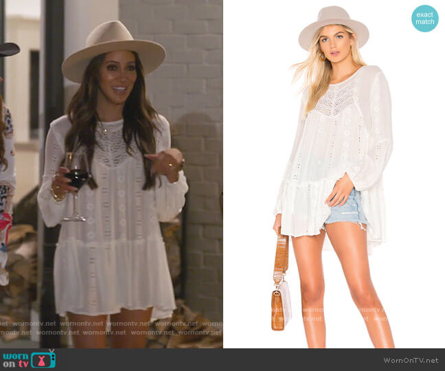 Free People Kiss Kiss Tunic worn by Melissa Gorga on The Real Housewives of New Jersey