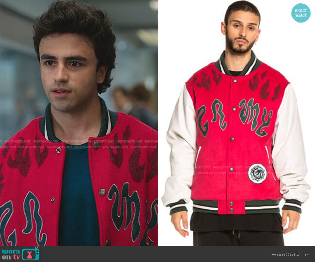 Grimey Yoga Fire Baseball Jacket
