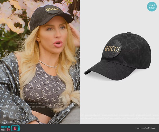 Gucci GG Canvas Baseball Hat worn by Christine Quinn on Selling Sunset