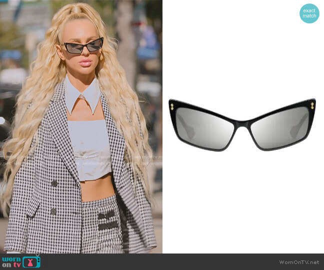 Gucci Rectangular Acetate Sunglasses worn by Christine Quinn on Selling Sunset