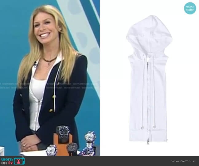 Veronica Beard Hoodie Dickey worn by Jill Martin on Today