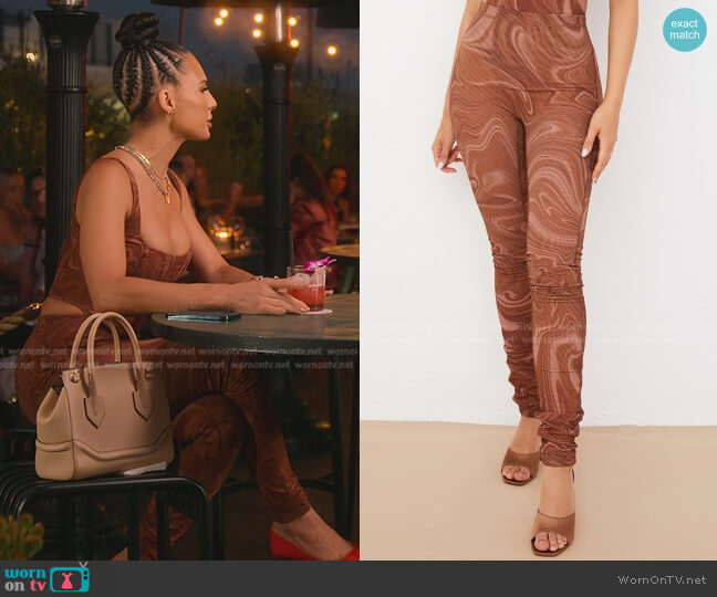 House of CB Violet Leggings worn by Amanza Smith on Selling Sunset