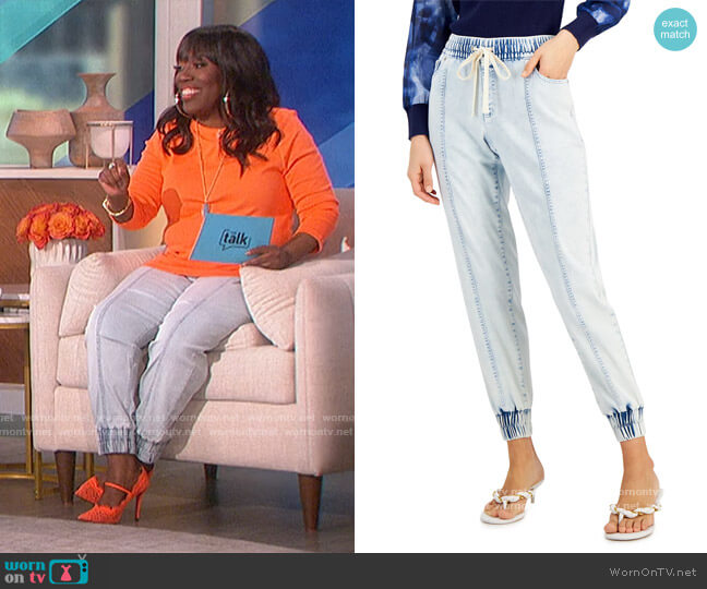 INC International Concepts Denim Joggers worn by Sheryl Underwood on The Talk