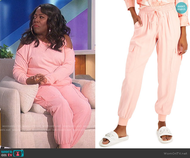 INC International Concepts Utility Jogger Pants worn by Sheryl Underwood on The Talk