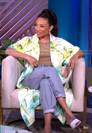 Jeannie’s printed kimono jacket on The Real
